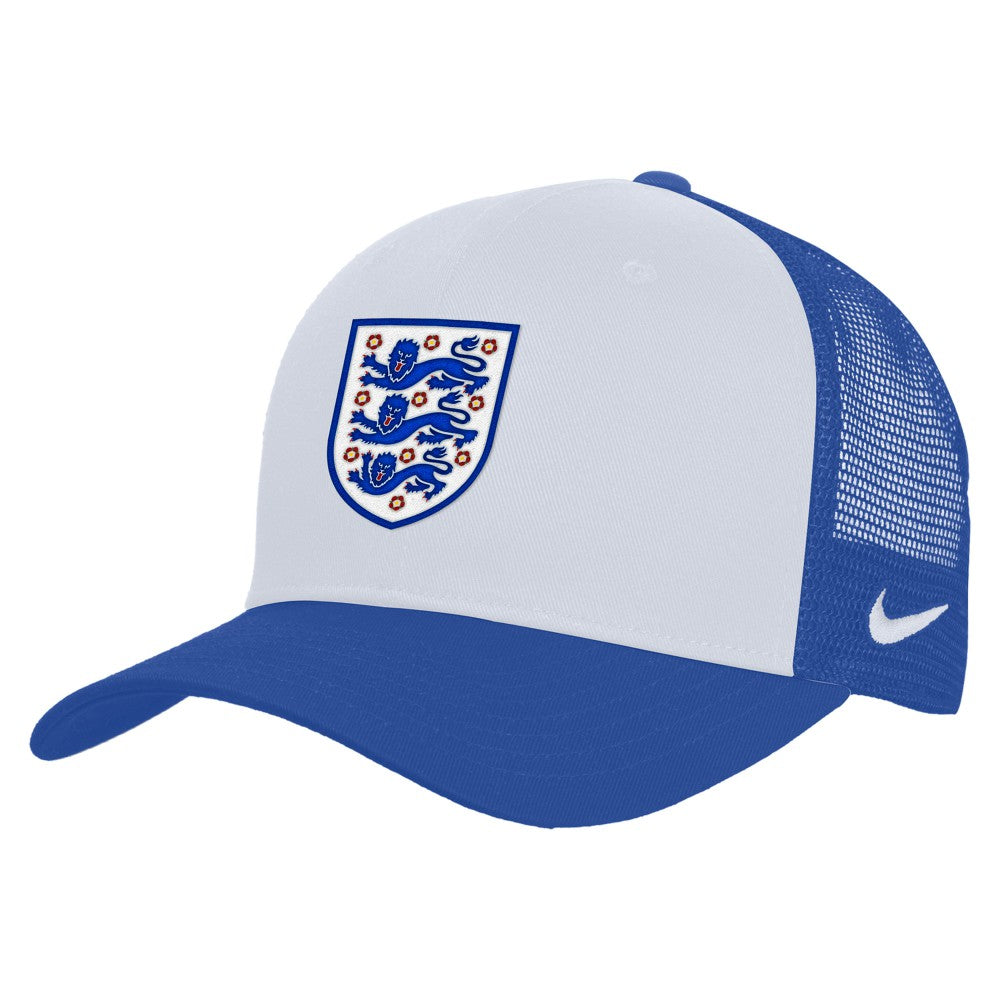 England National Team Unisex Rise Adjustable Trucker Hat White/Blue - Nike outlet