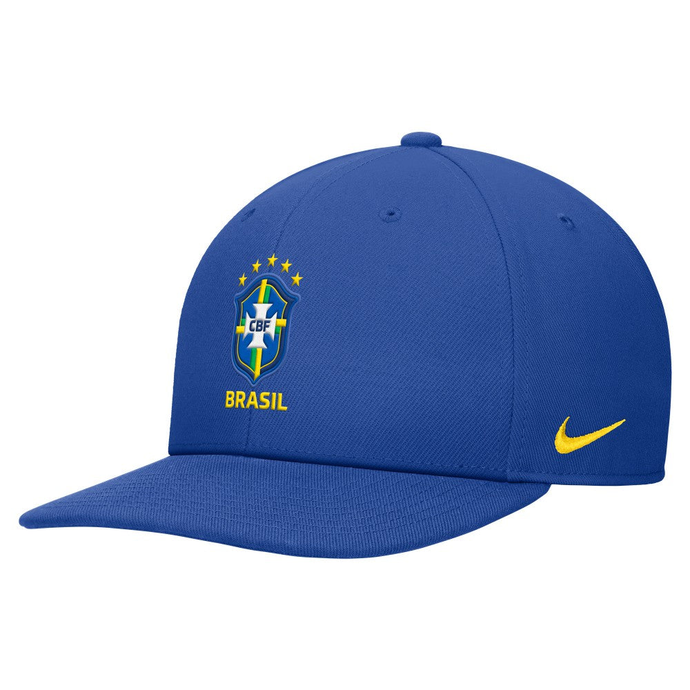 Brazil National Team Unisex Pro Flatbill Snapback Hat Blue - Nike outlet