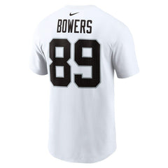 Brock Bowers Las Vegas Raiders Name & Number T-Shirt - White T-shirts