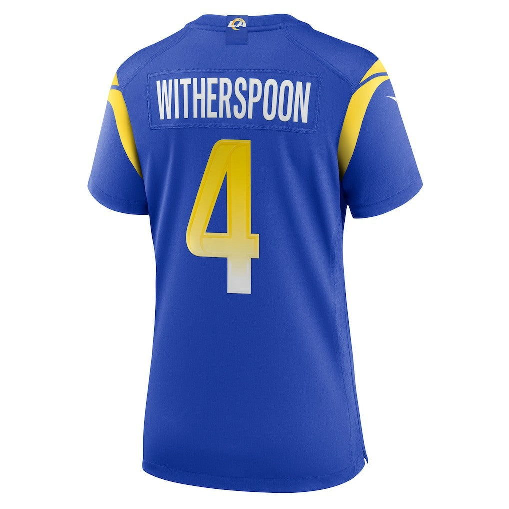 Ahkello Witherspoon Los Angeles Rams Women's Team Game Jersey - Royal Jerseys