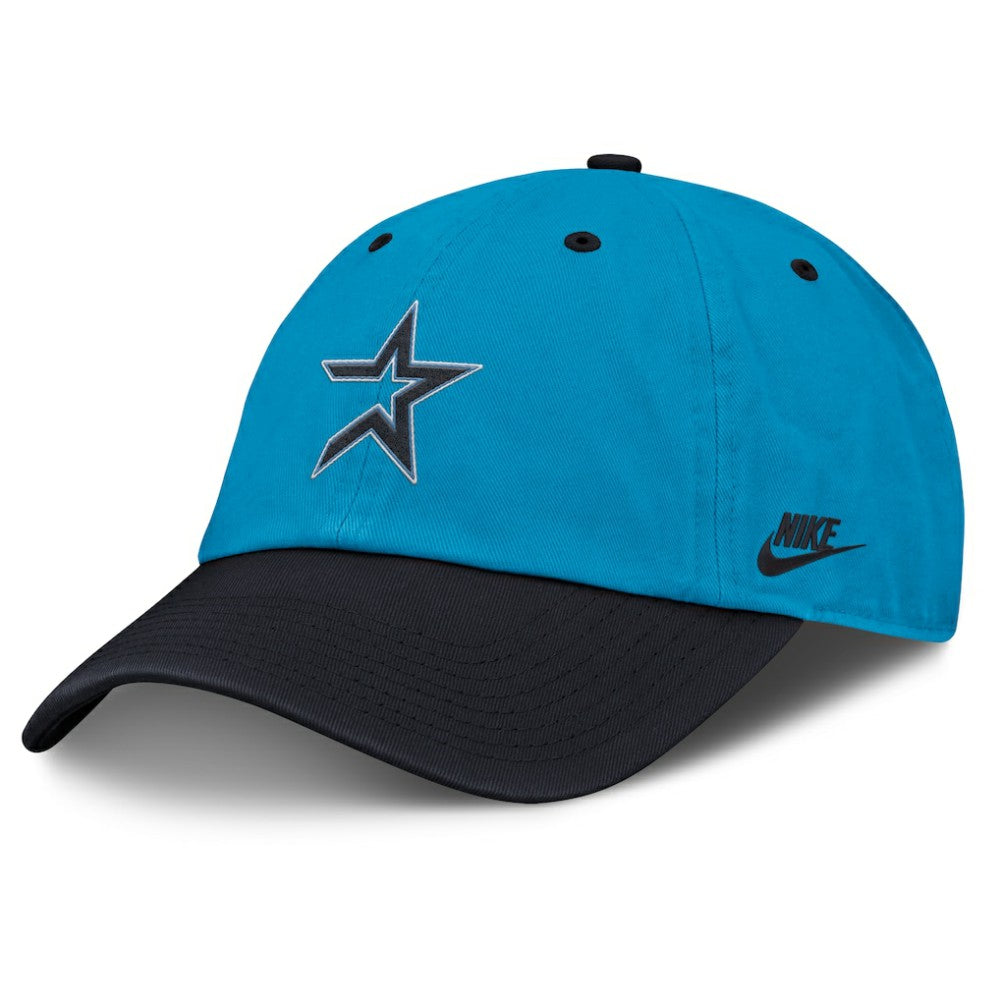 Houston Astros Nike Neon 90s Club Adjustable Hat - Blue/Navy Hats