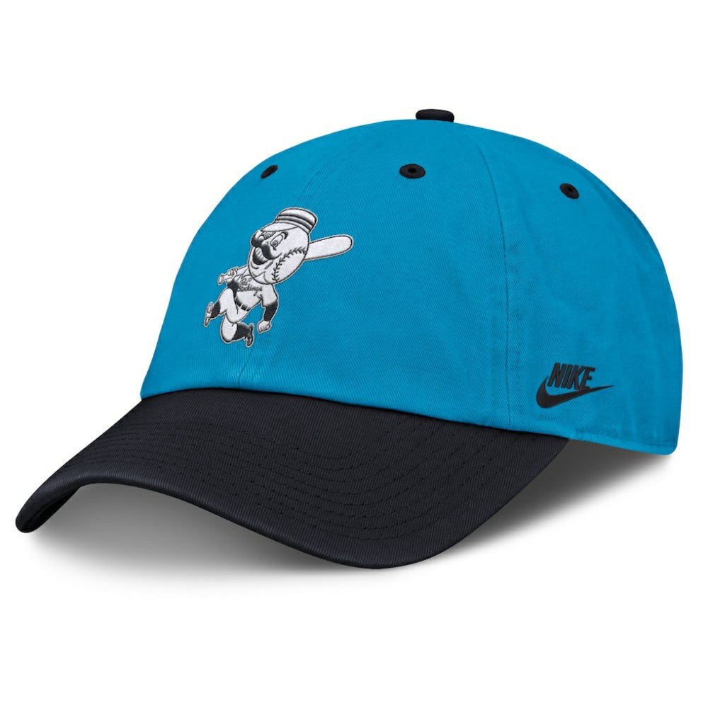 Cincinnati Reds Nike Neon 90s Club Adjustable Hat - Blue/Navy Hats