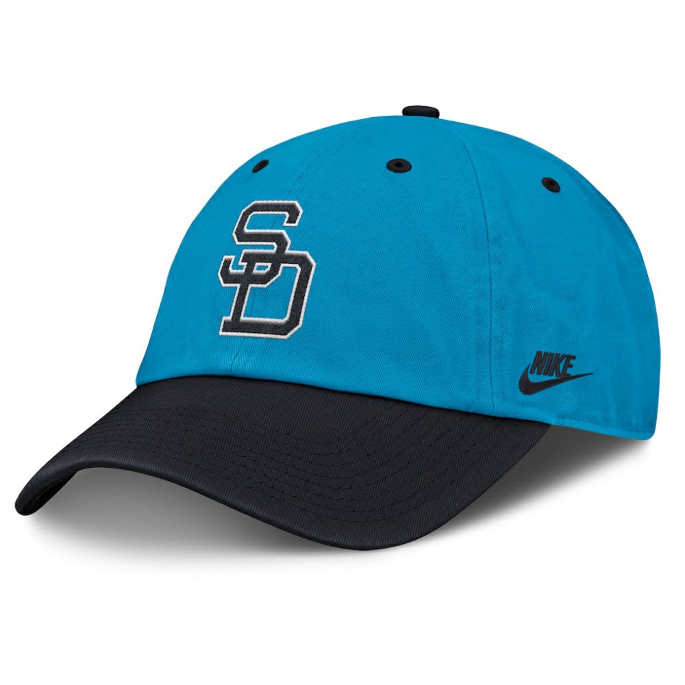 San Diego Padres Nike Neon 90s Club Adjustable Hat - Blue/Navy Hats