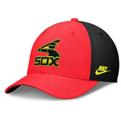 Chicago White Sox Nike Neon 90s Rise SwooshFlex Hat - Crimson/Black Hats