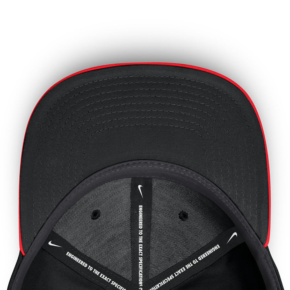 New York Yankees Nike Neon 90s Rise SwooshFlex Hat - Crimson/Black Hats