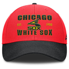 Chicago White Sox Nike Neon 90s Rise Adjustable Hat - Crimson/Black Hats
