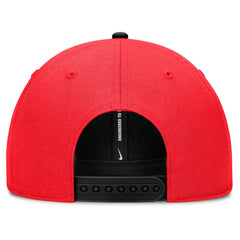 Atlanta Braves Nike Neon 90s Rise Adjustable Hat - Crimson/Black Hats