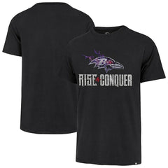 Baltimore Ravens '47 Rise and Conquer Franklin T-Shirt - Black T-shirts