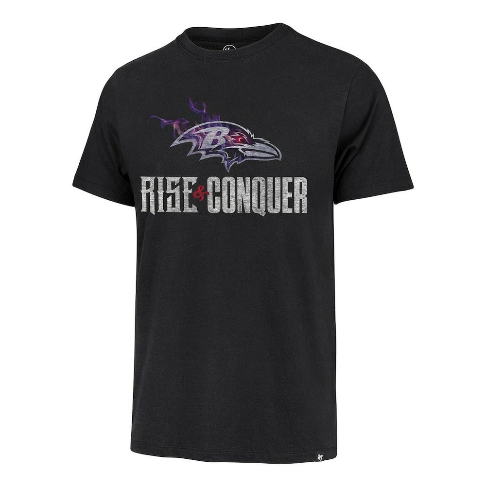 Baltimore Ravens '47 Rise and Conquer Franklin T-Shirt - Black T-shirts