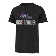 Baltimore Ravens '47 Rise and Conquer Franklin T-Shirt - Black T-shirts