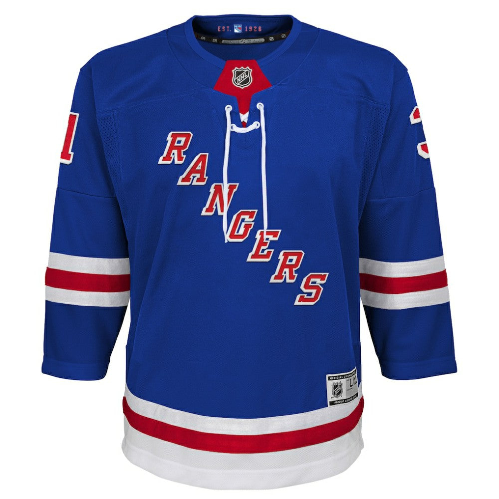 Igor Shesterkin New York Rangers Youth Home Premier Player Jersey - Blue | US 202439433