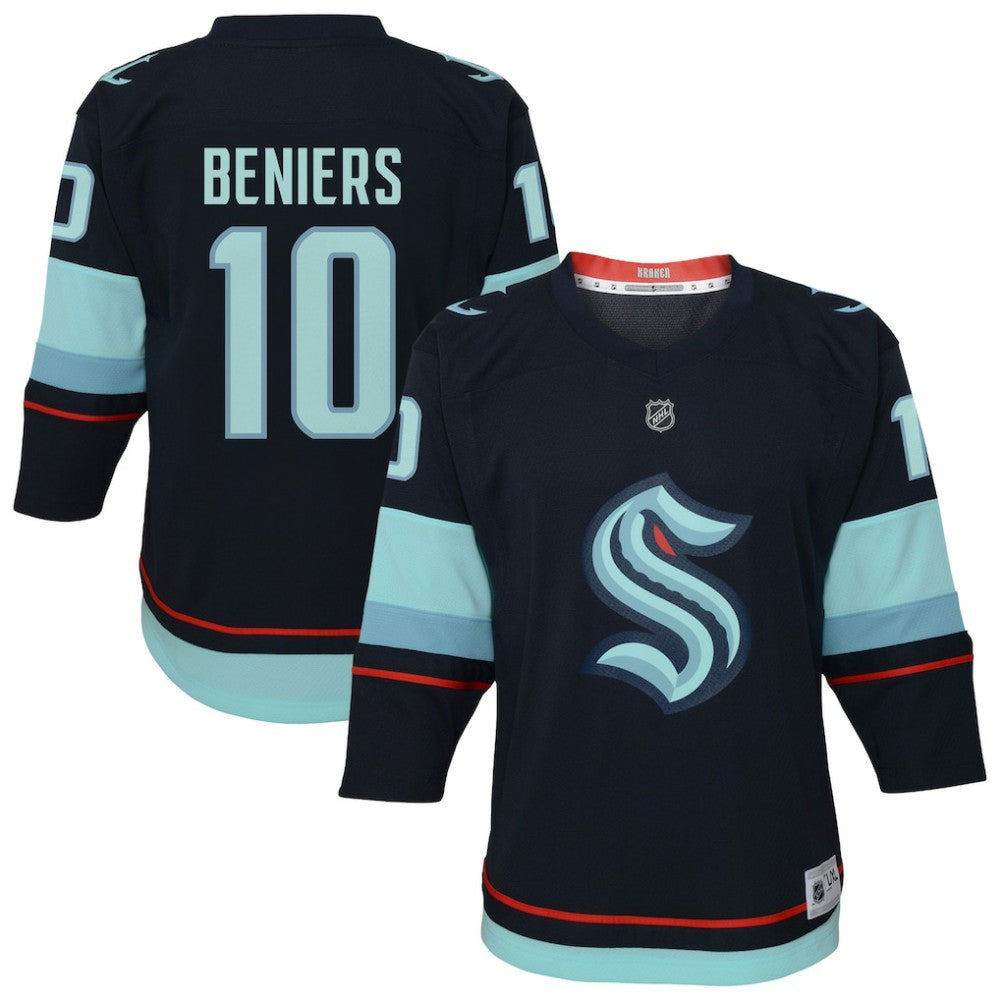 Matty Beniers Seattle Kraken Youth Alternate Replica Player Jersey - Navy | US 202439434