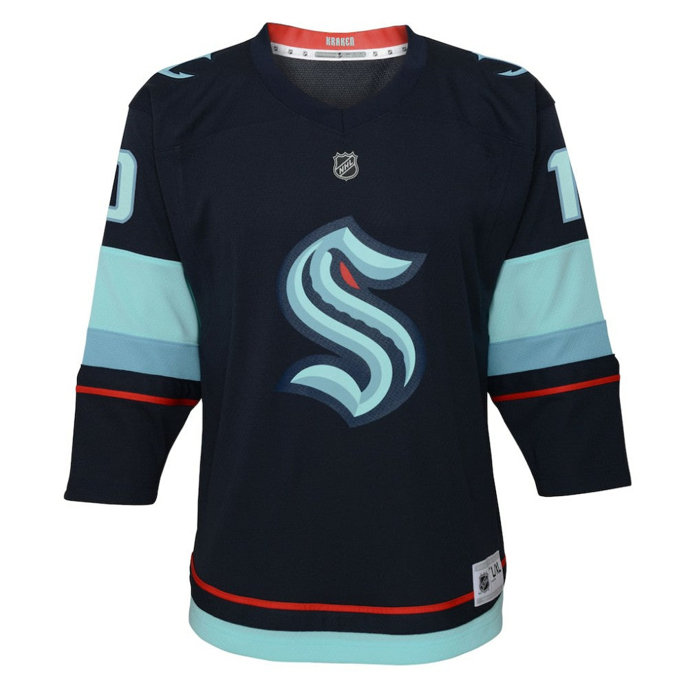 Matty Beniers Seattle Kraken Youth Alternate Replica Player Jersey - Navy | US 202439434