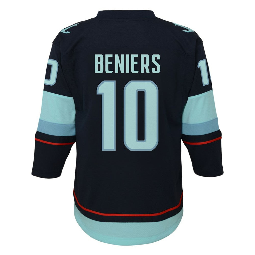Matty Beniers Seattle Kraken Youth Alternate Replica Player Jersey - Navy | US 202439434