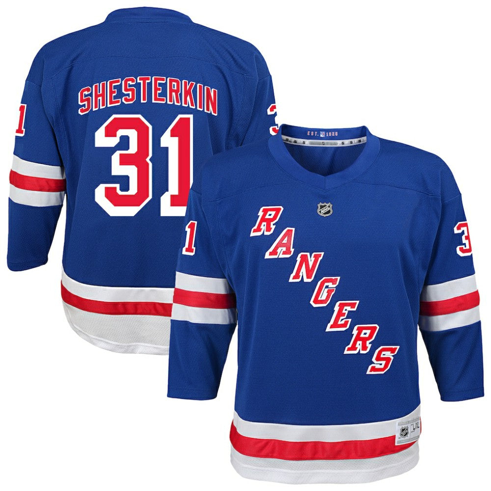 Igor Shesterkin New York Rangers Youth Home Replica Player Jersey - Blue | US 202439442