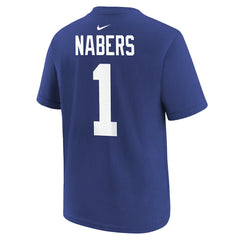 Malik Nabers New York Giants Player Name & Number T-Shirt - Royal T-shirts