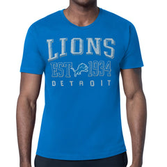 Detroit Lions Starter Retro Team Logo T-Shirt - Blue - Blue T-shirts