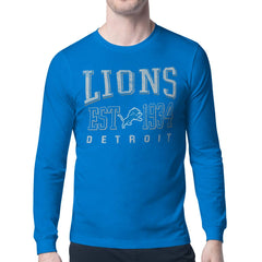 Detroit Lions Starter Retro Team Logo Long Sleeve T-Shirt - Blue T-shirts