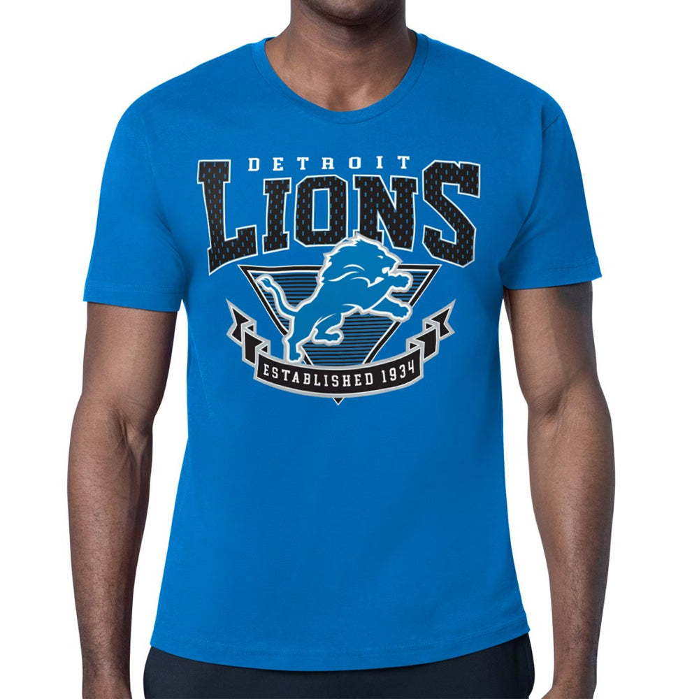 Detroit Lions Starter '80s Inspired Team Logo T-Shirt  - Blue T-shirts