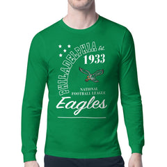 Philadelphia Eagles Starter Retro Team Logo Long Sleeve T-Shirt - Kelly Green T-shirts