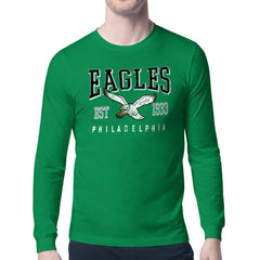 Philadelphia Eagles Starter Retro Team Logo Long Sleeve T-Shirt - Kelly Green T-shirts