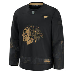 Chicago Blackhawks Fanatics 2024 Military Appreciation Practice Jersey - Black | US 202439738