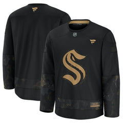 Seattle Kraken Fanatics 2024 Military Appreciation Practice Jersey - Black | US 202439742