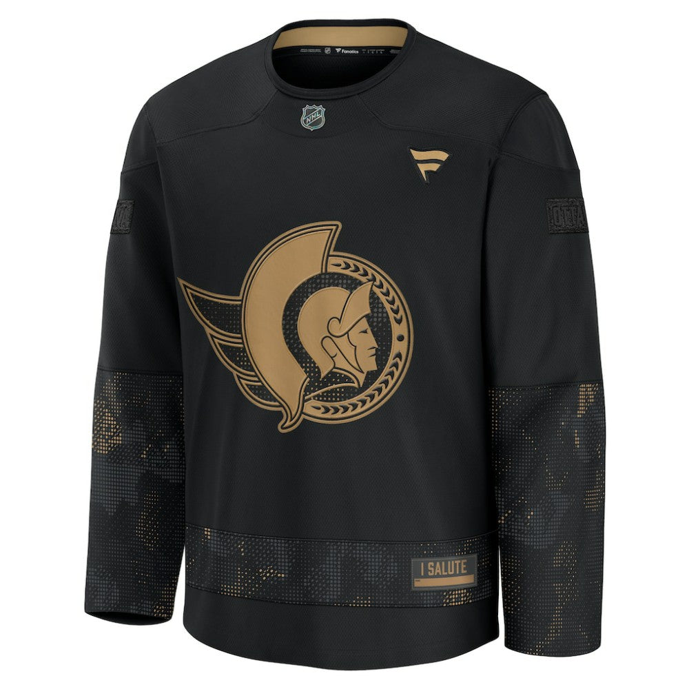 Ottawa Senators Fanatics 2024 Military Appreciation Practice Jersey - Black | US 202439747