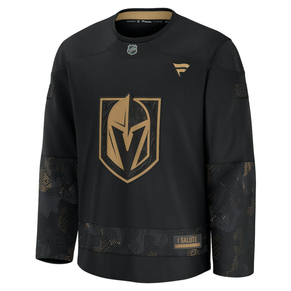 Vegas Golden Knights Fanatics 2024 Military Appreciation Practice Jersey - Black | US 202439752