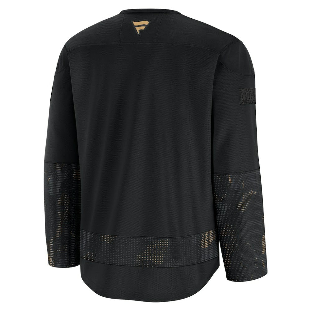 Vegas Golden Knights Fanatics 2024 Military Appreciation Practice Jersey - Black | US 202439752