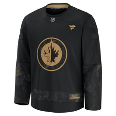 Winnipeg Jets Fanatics 2024 Military Appreciation Practice Jersey - Black | US 202439753