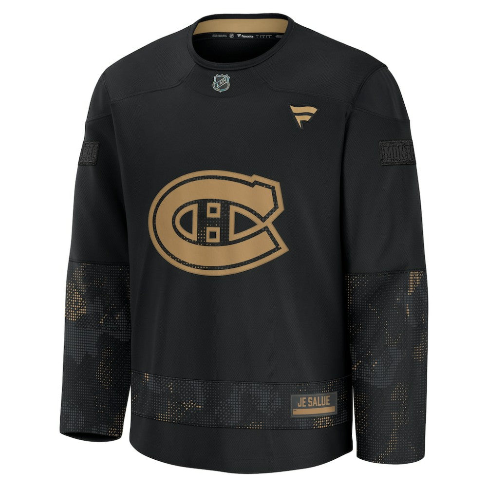 Montreal Canadiens Fanatics 2024 Military Appreciation Practice Jersey - Black | US 202439756