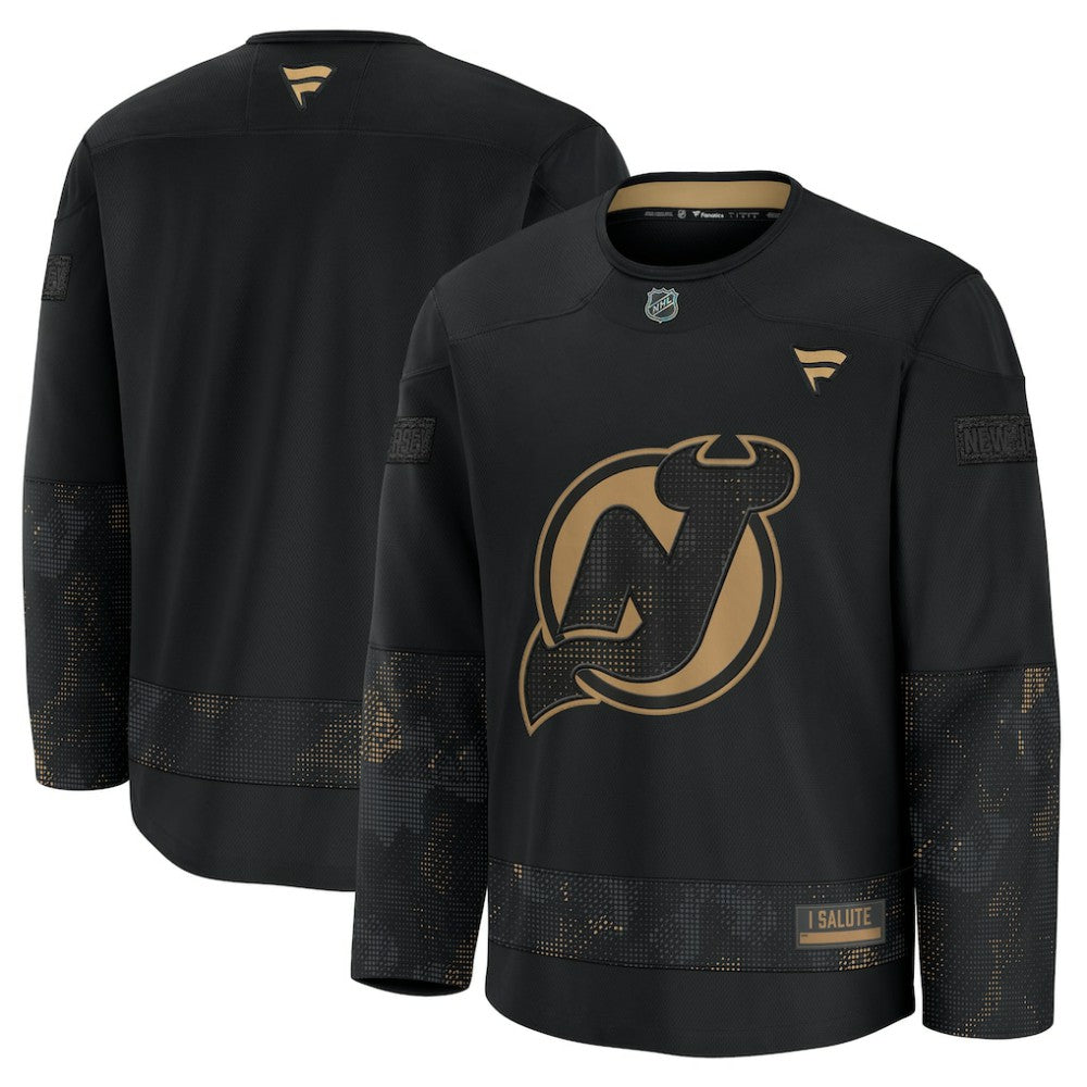 New Jersey Devils Fanatics 2024 Military Appreciation Practice Jersey - Black | US 202439757
