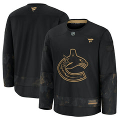 Vancouver Canucks Fanatics 2024 Military Appreciation Practice Jersey - Black | US 202439758