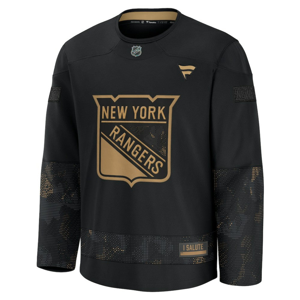 New York Rangers Fanatics 2024 Military Appreciation Practice Jersey - Black | US 202439761