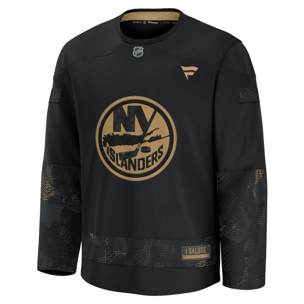 New York Islanders Fanatics 2024 Military Appreciation Practice Jersey - Black | US 202439764