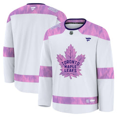 Toronto Maple Leafs Fanatics 2024 Hockey Fights Cancer Practice Jersey - White | US 202439780