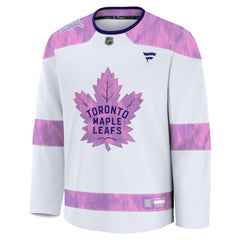 Toronto Maple Leafs Fanatics 2024 Hockey Fights Cancer Practice Jersey - White | US 202439780