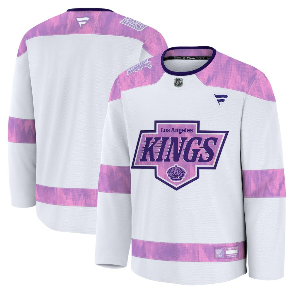 Los Angeles Kings Fanatics 2024 Hockey Fights Cancer Practice Jersey - White | US 202439783