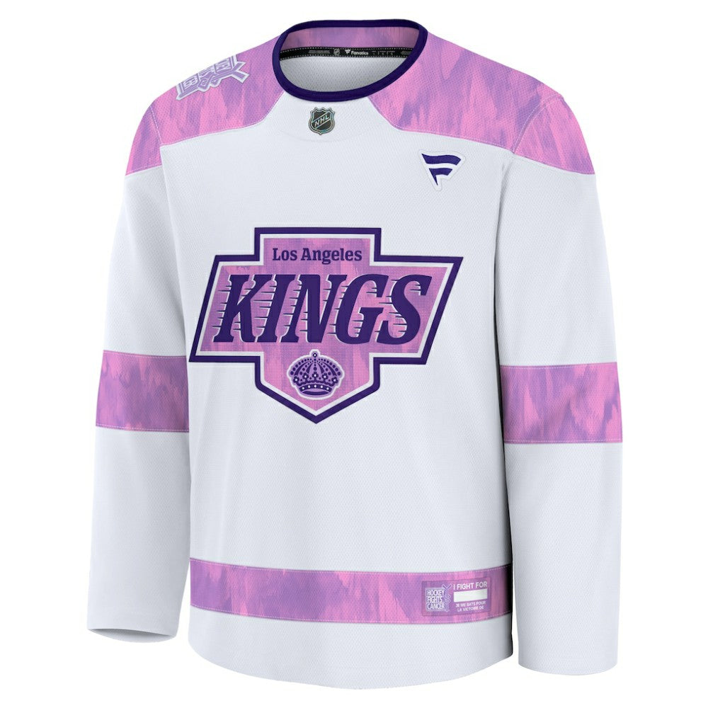 Los Angeles Kings Fanatics 2024 Hockey Fights Cancer Practice Jersey - White | US 202439783