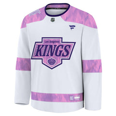 Los Angeles Kings Fanatics 2024 Hockey Fights Cancer Practice Jersey - White | US 202439783