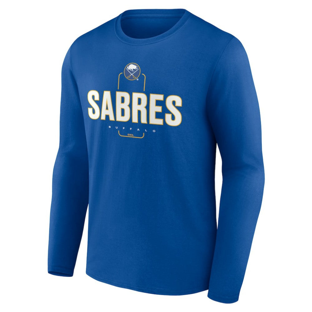Buffalo Sabres Personalized Name & Number Midfielder Long Sleeve T-Shirt - Royal | US 202441137
