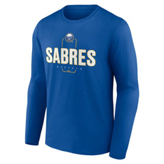 Buffalo Sabres Personalized Name & Number Midfielder Long Sleeve T-Shirt - Royal | US 202441137