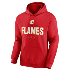 Calgary Flames Personalized Name & Number Midfielder Pullover Hoodie - Red | US 202441143