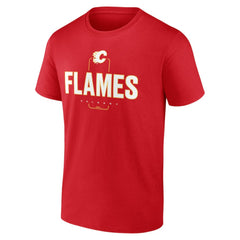 Calgary Flames Personalized Name & Number Midfielder T-Shirt - Red | US 202441144