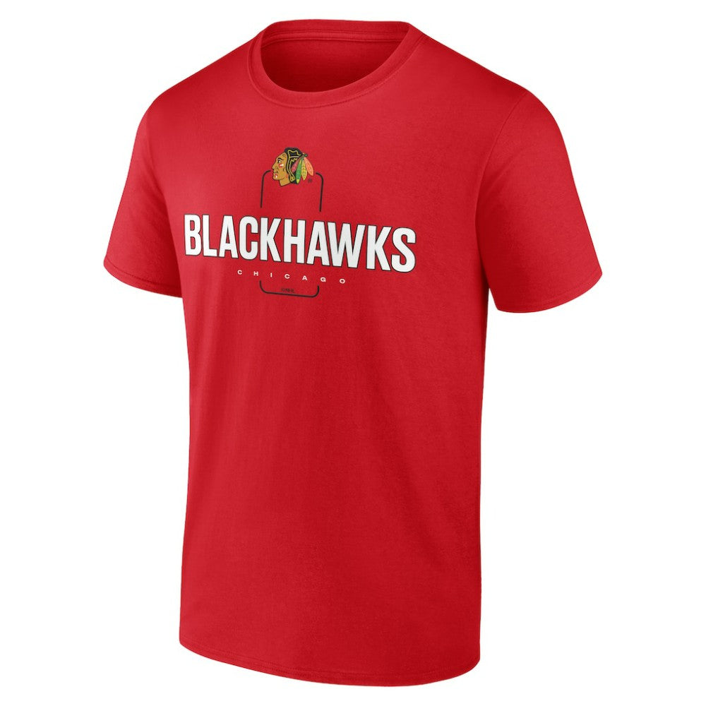 Chicago Blackhawks Personalized Name & Number Midfielder T-Shirt - Red | US 202441154