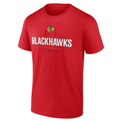 Chicago Blackhawks Personalized Name & Number Midfielder T-Shirt - Red | US 202441154