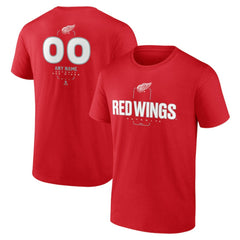 Detroit Red Wings Personalized Name & Number Midfielder T-Shirt - Red | US 202441169