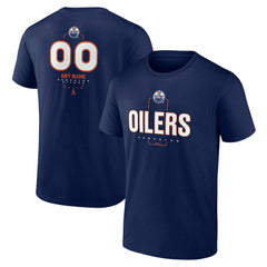 Edmonton Oilers Personalized Name & Number Midfielder T-Shirt - Navy | US 202441173