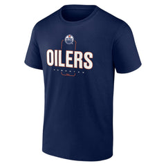 Edmonton Oilers Personalized Name & Number Midfielder T-Shirt - Navy | US 202441173